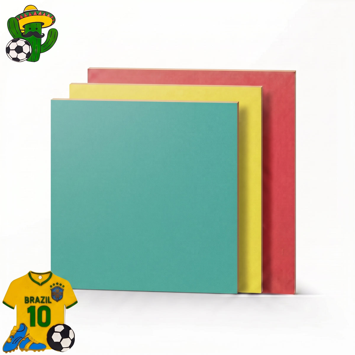 Tournament Edition Color Collection Creatorally Multi-Color Plywood Sheets – 24/40 Sheets 11.7"x11.7" 3mm