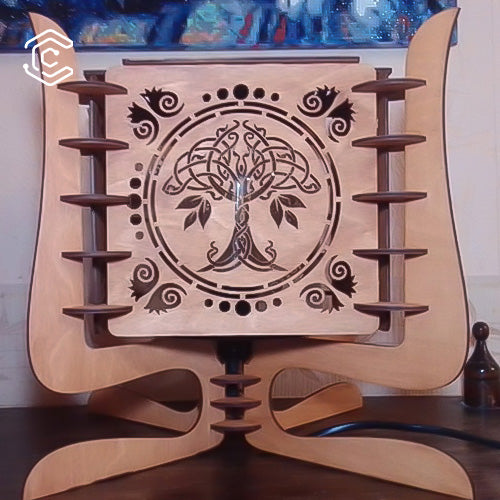 Skeleton desk lamp laser cutting file