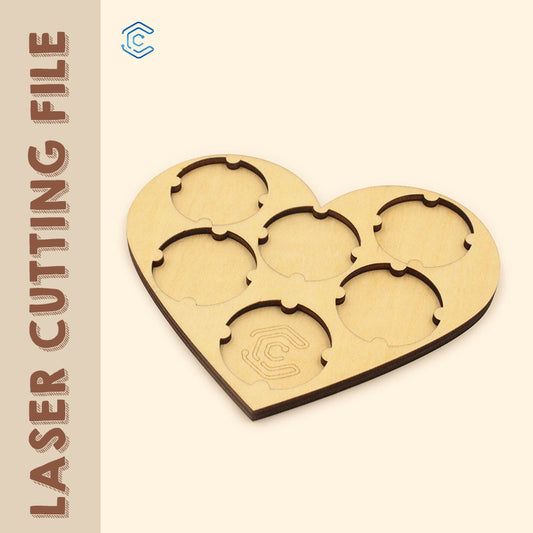 Valentine's Day couple gift beer cap coasters homedecor laser cutting file