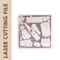 UEFA Euro 2024 Bier-Puzzle-Laserschneidedatei - DIY-Bastelarbeit für Fußballbegeisterte