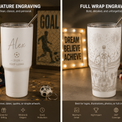 Creatorally Personalized Engraved 30oz Tumbler Set (2 Tumblers)