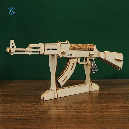AK47 3D puzzle laser cutting file