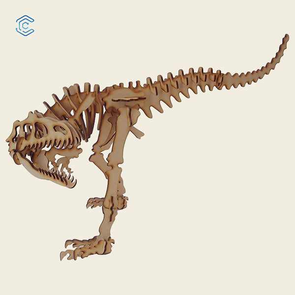 Dinosaur 3D puzzle laser cutting file