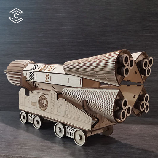 Raketenwerfer 3D-Puzzle-Laserschneidedatei