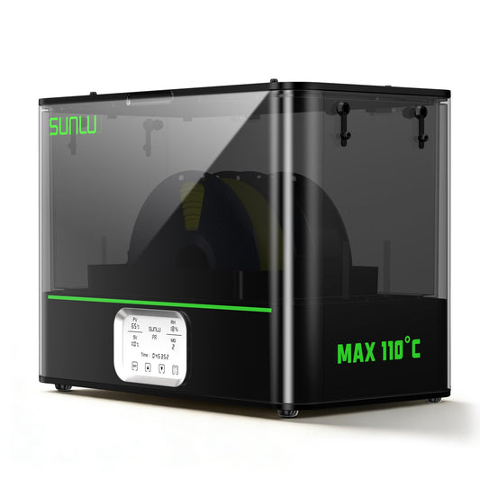 SUNLU E2 Filament Dryer 110℃ Max Temperature 2 in 1 Dry and Anneal for Engineering Filaments US