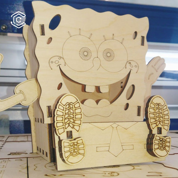 Spongebob Filing Document Spongebob stationery stand laser cutting file – Creatorally