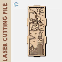 Angel Box Laser Cutting File - Create Your Own Heavenly Keepsake