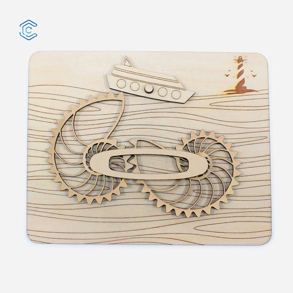 Schwingen Sie Ihre Radmuschel-Laserschneiddatei