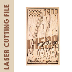 Protetor Altruísta para o Dia dos Pais, Pai, Decoração de Parede Multicamadas, Arquivo de Corte a Laser