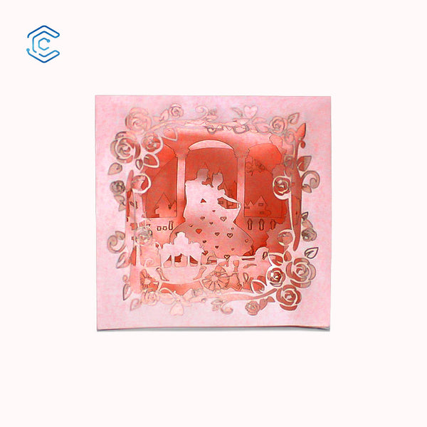 Valentinstag Cinderella Leuchtkasten Laserschneidedatei