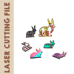 Mother's Day & Easter Multilayer Decor Bundle Laser Cutting Files | DIY Gift and Home Decoration Ideas