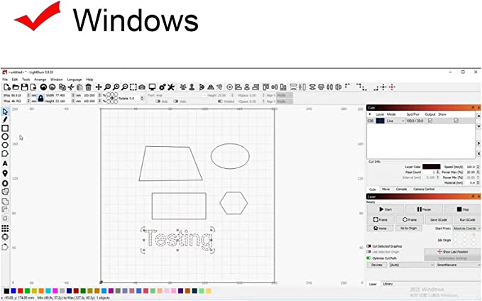 Lightburn Software - Gcode License Key, for Most Diode Laser Engravers Machines On The Market - CREATORALLY