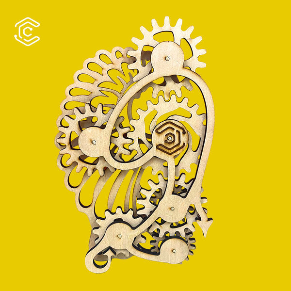 Six Gear Stress Relief Wooden Toys laser Cutting File