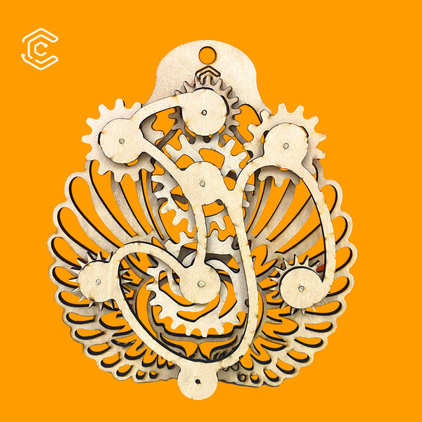 Six Gear Stress Relief Wooden Toys laser Cutting File