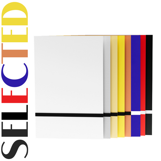 Creatorally 8pcs 30*20cm Mixed Color Two-Tone ABS Plastic Sheets
