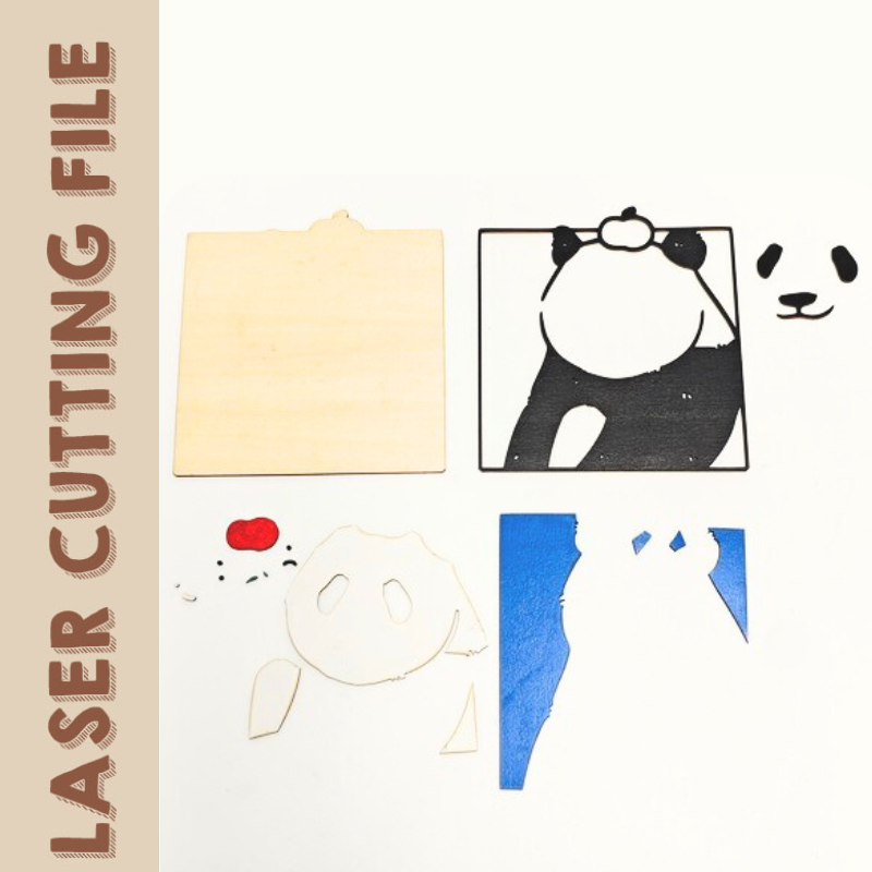 Multilayer Panda Home Décor – Laser Cutting File