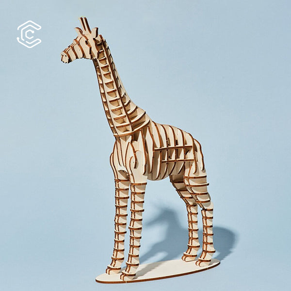 Giraffe 3D Puzzle Laserschneidedatei