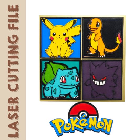 Pokémon Multilayer Decor: Bring Pikachu & Friends to Life