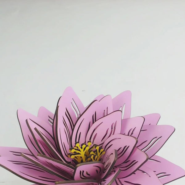 3D Lotus Flower Laser Cutting File – Layered Mandala Flower for DIY Crafts & Home Décor