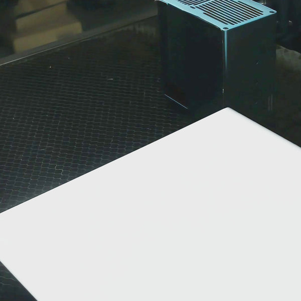 Laser cut 3D bunny rabbit made with layered design, perfect for DIY Easter and spring decor.