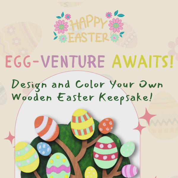 Easter Egg Tree with Adorable Little Bunny video