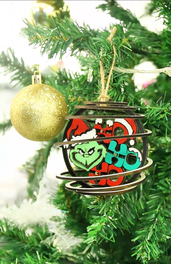 Christmas 7-Style Hanging Ornaments Laser Cutting File