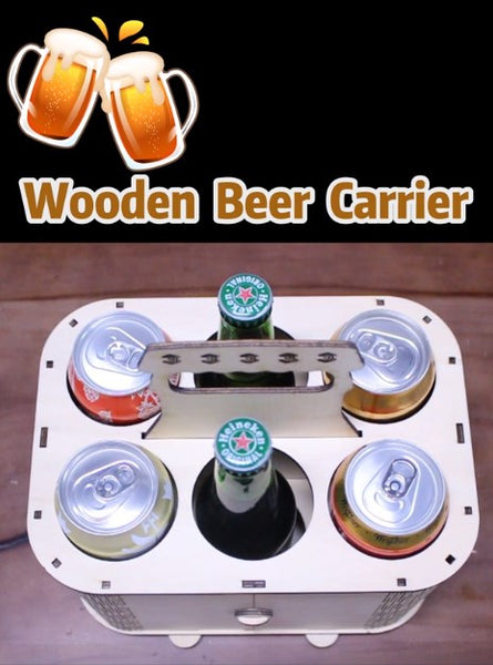 UEFA Euro 2024 Beer Carrier Laser Cutting File - DIY Craft for Football Enthusiasts