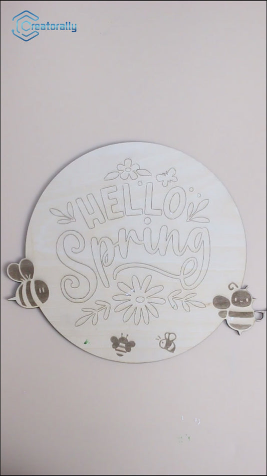 Spring Door Sign Decoration video