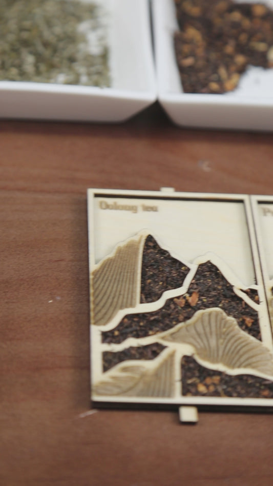 Tea-Infused Mini Table Screen Decor Laser Cutting File - DIY Craft for Tea Enthusiasts
