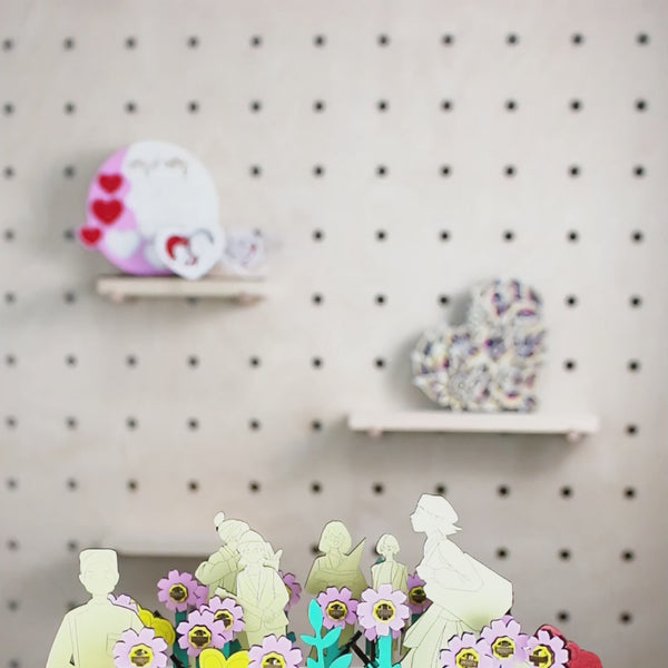 Mother’s Day 3D Puzzle SVG – Interactive Laser Cut Women Tribute DIY Kit