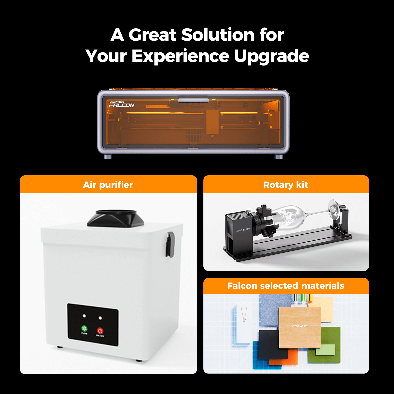 Falcon A1 10W Laser Engraver Enclosed Cutter with Air Assist HD Camera Positioning