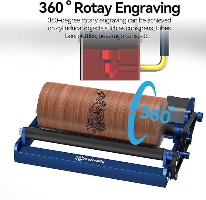 Creatorally Rotary Roller– Compatible with Most Engraving Machines