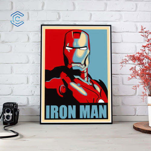 Iron Man wall decoration laser cutting file