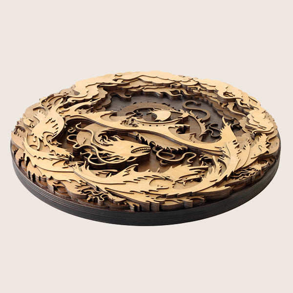 Mehrschichtige stehende Seeungeheuer-Laserschneidedatei