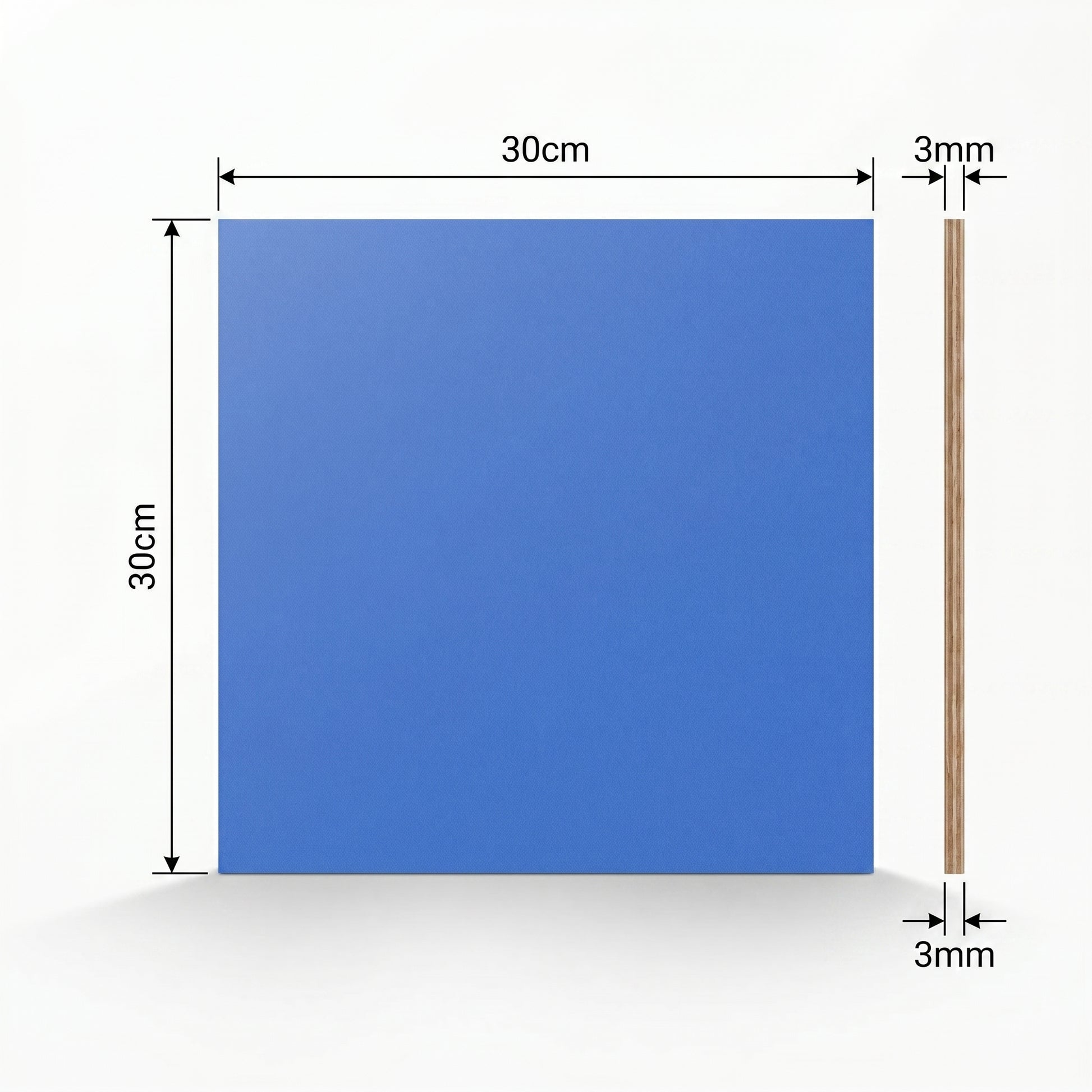 Tournament Edition Color Collection Creatorally Multi-Color Plywood Sheets – 24/40 Sheets 11.7"x11.7" 3mm