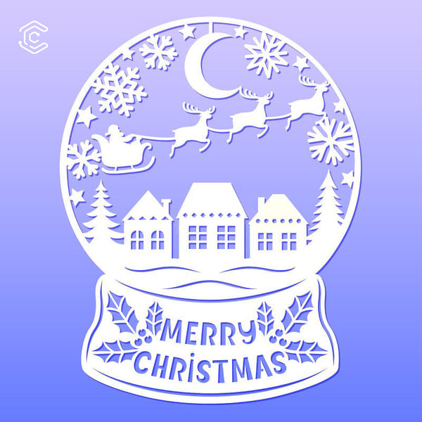 Laserschneidedatei für Weihnachtsornamente am Schreibtisch 