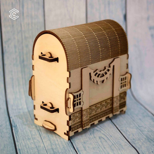 Vintage Rucksack Laserschneidedatei