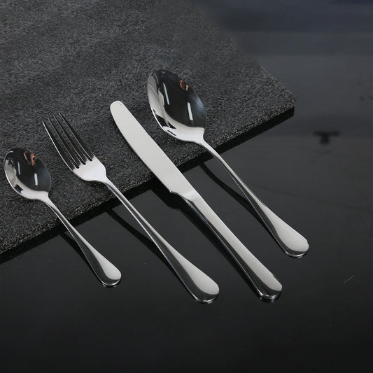 4pcs Stainless Steel Tableware Flatware Cutlery Set Knife Fork Spoon for Home / Gift Box - CREATORALLY