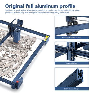 ATOMSTACK Maker AE85 Laser Engraver Large Area Extended Frame 850x800 - CREATORALLY