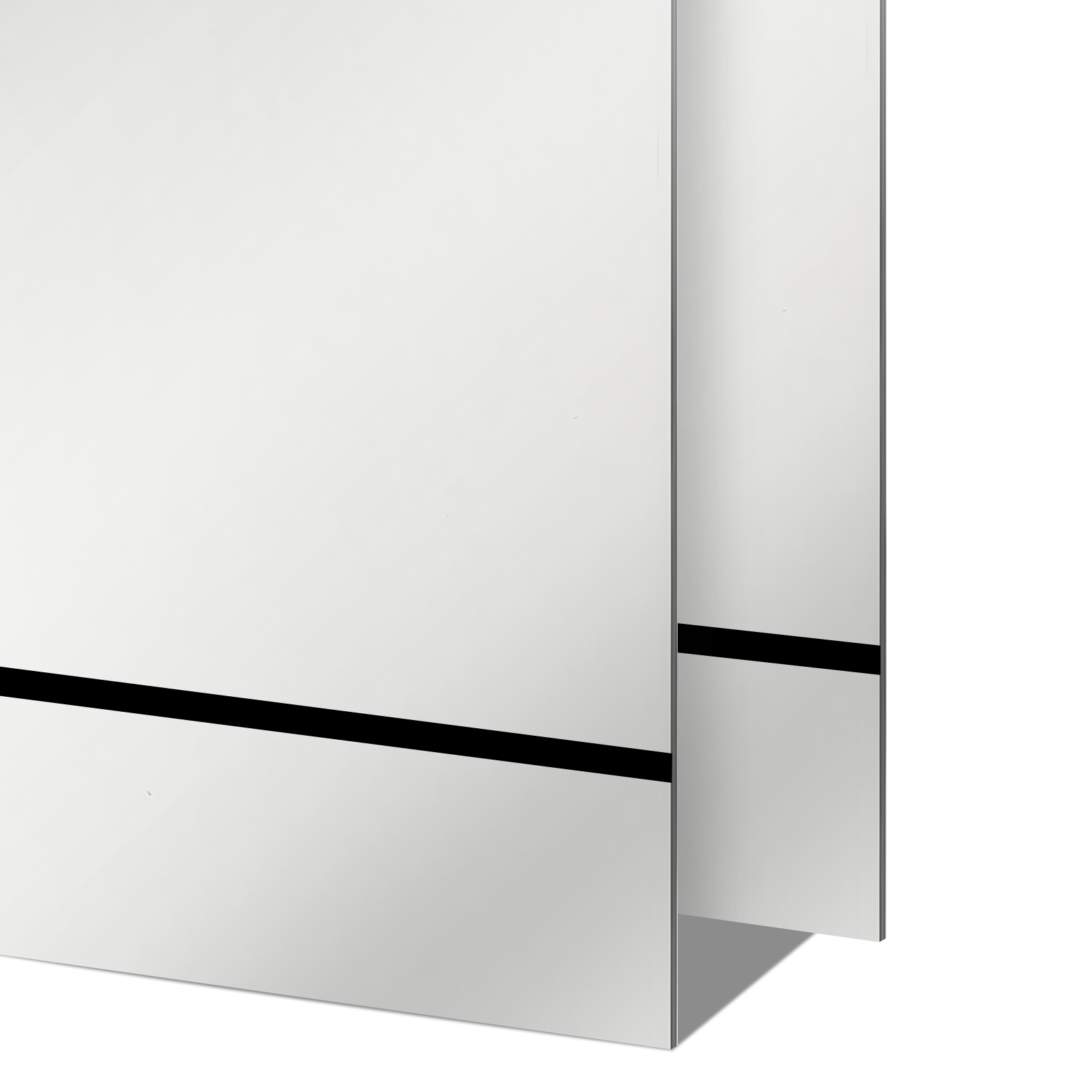 4pcs 12''x8'' Mirror Abs two-tone plastic laser engraving Panel