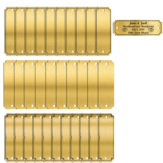 Brass Blank Name Plates