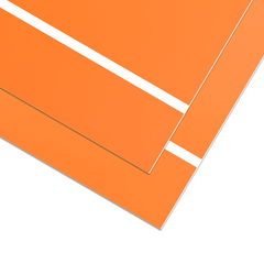 Creatorally 4 Stück 30 x 20 cm ABS-Kunststoffplatten, zweifarbig, gravierbare Platten